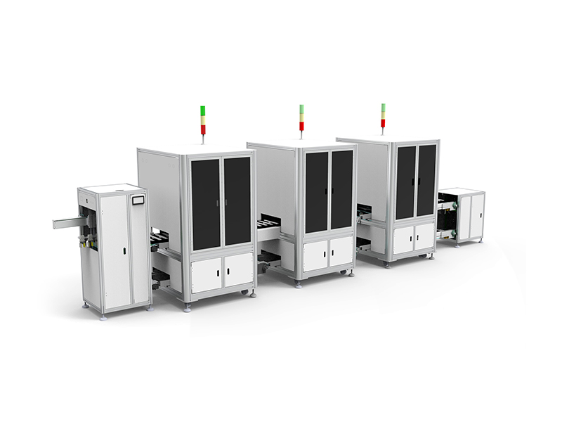 在線式鎖螺絲貼標(biāo)掃碼點膠一體機